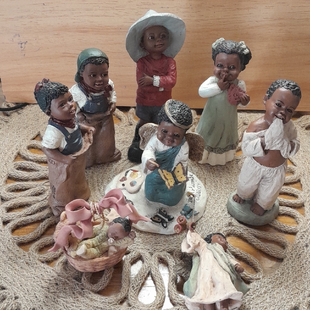 Martha Holcombe Charming Figurine Set with Colorful Details